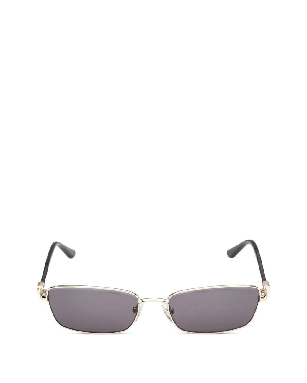 GUESS EYEWEAR Metallic Rectangle-Frame Sunglasses