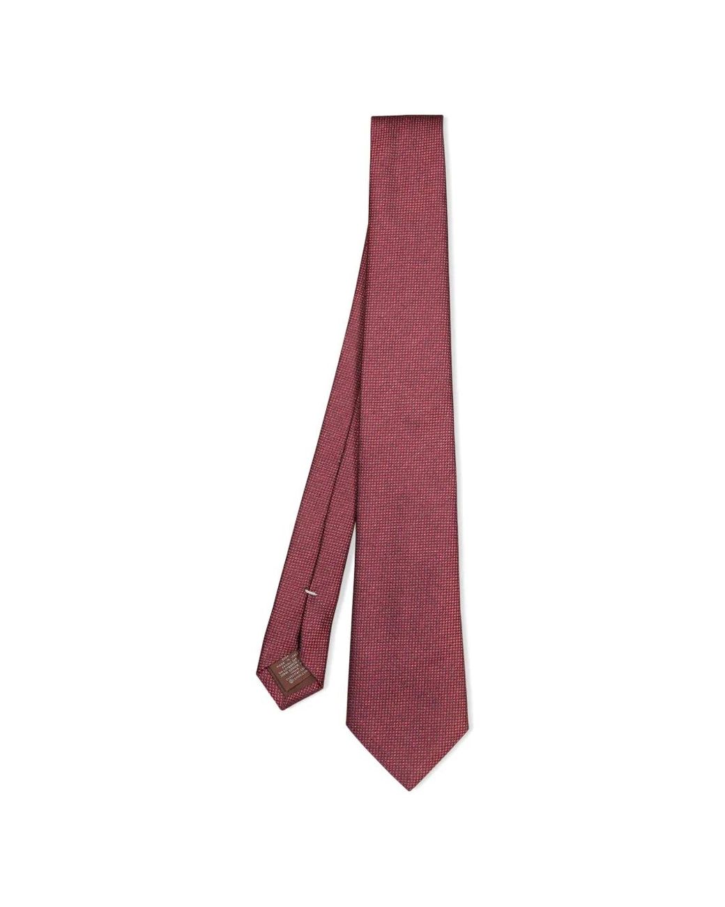 Canali Purple Micro-Pattern Silk Tie for men