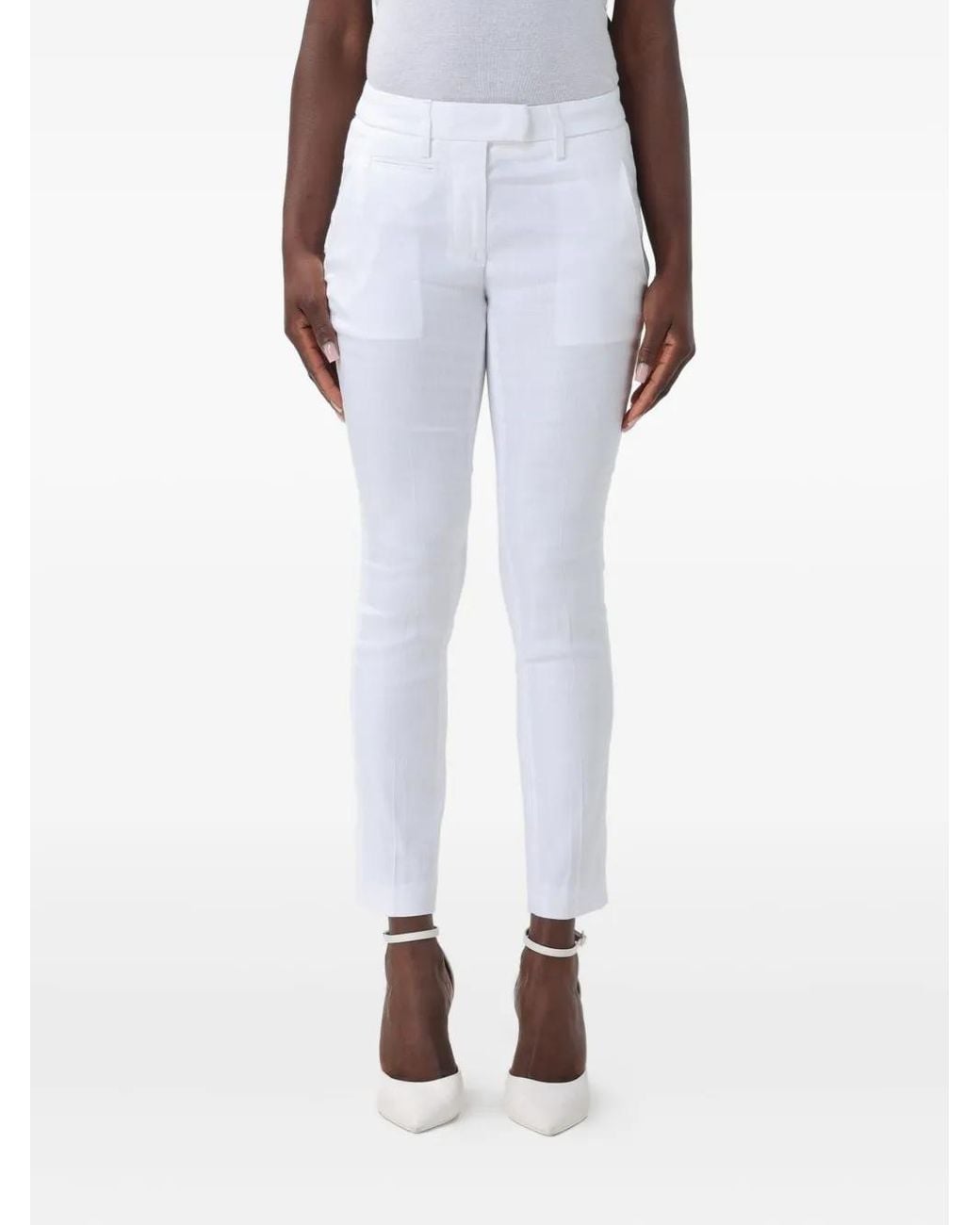 Dondup Perfect Broek in het White