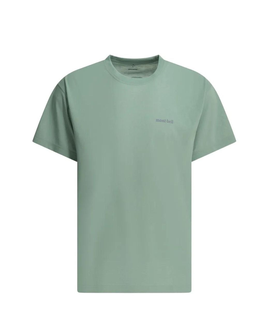 Montbell Green Graphic-Print T-Shirt for men