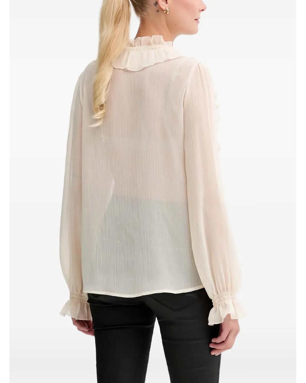 Morgan Blouse Met Ruches in het White