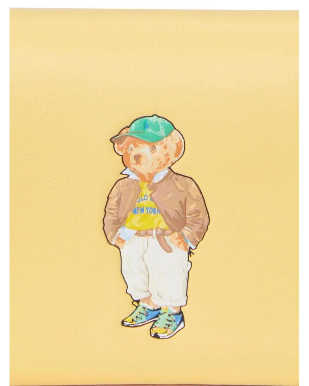 Polo Ralph Lauren Yellow Polo Bear Flap Cardholder