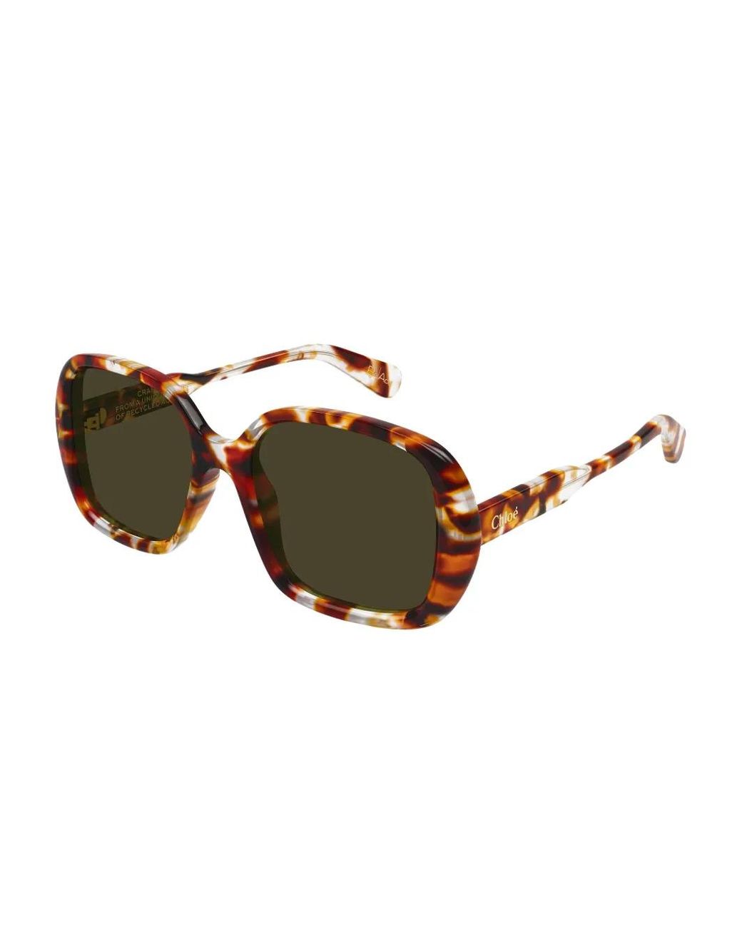 Chloé Brown Round Frame Sunglasses