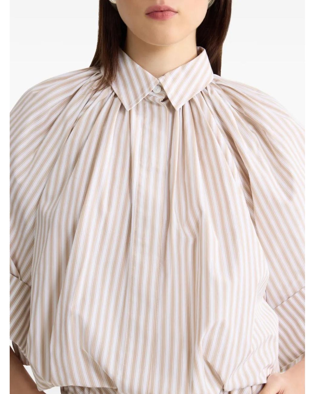 Patou Gestreept Blouse in het White