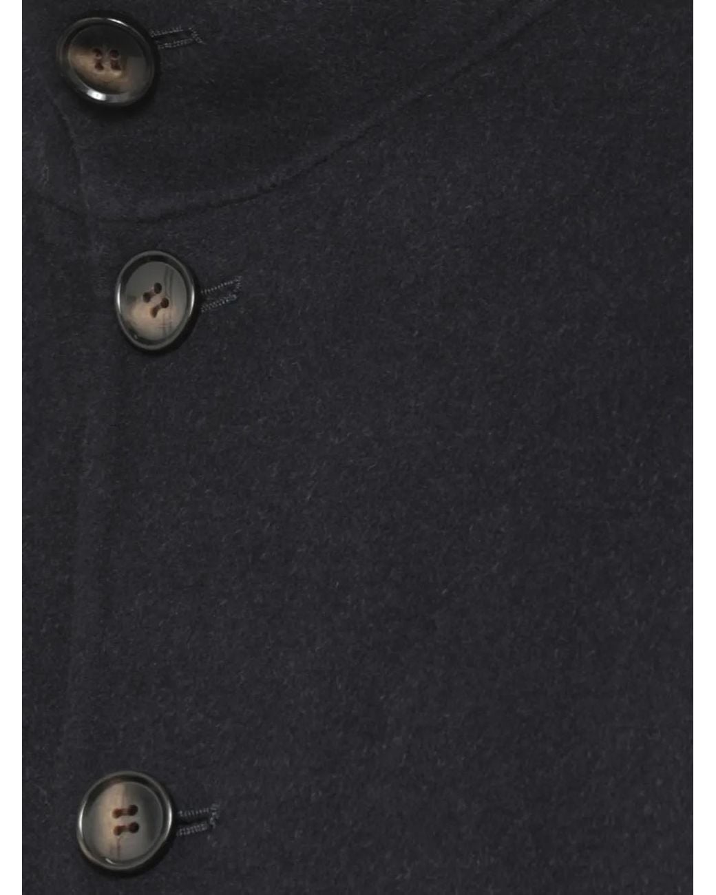 Devore Black Reversible High-Neck Coat for men