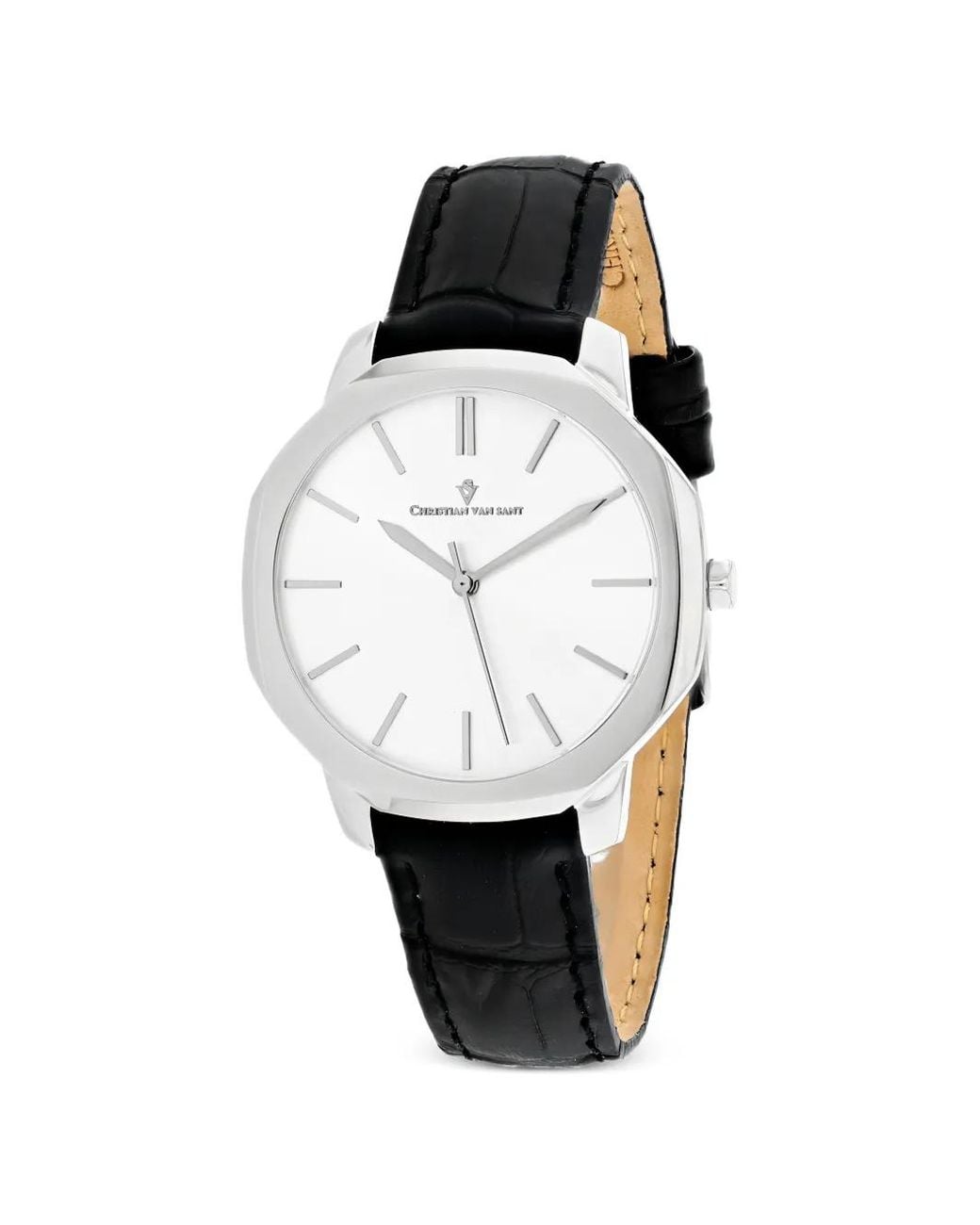 Christian Van Sant White Octave Slim 37Mm Watch
