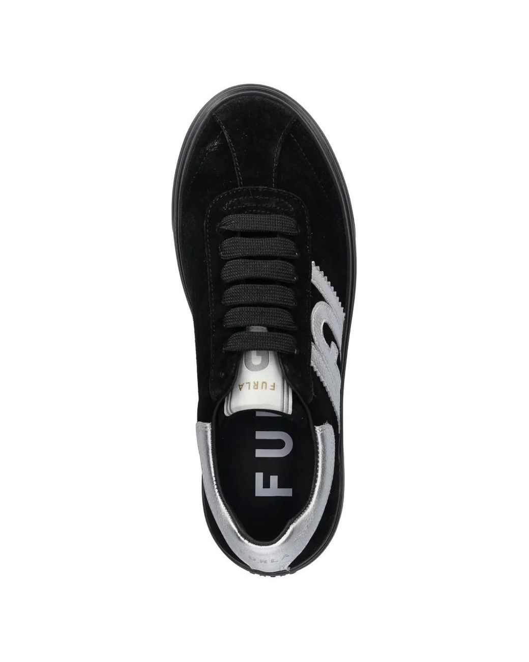 Furla Black Logo-Detail Sneakers