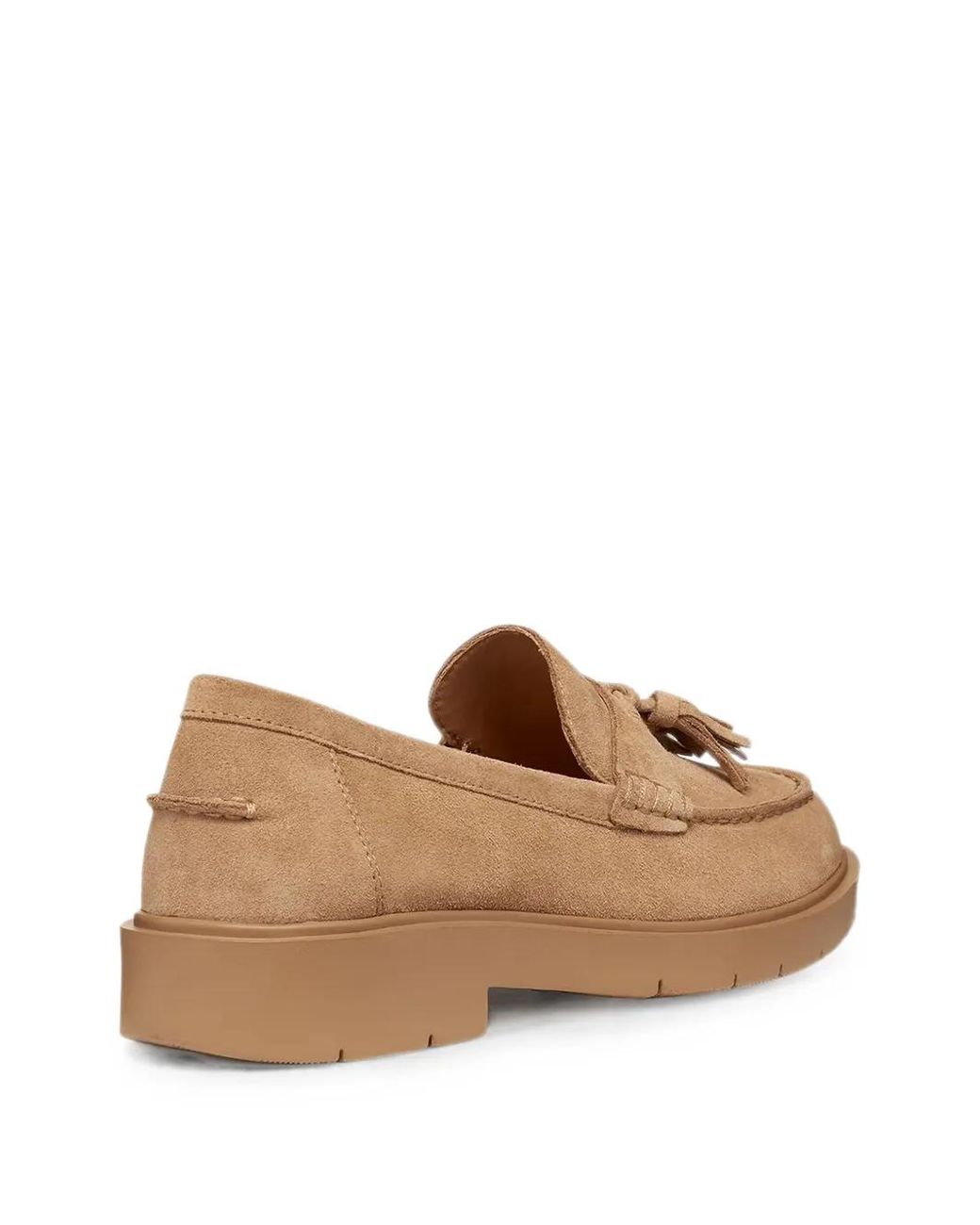 Geox Natural Spherica Ec1 Tassel-Detail Suede Loafers