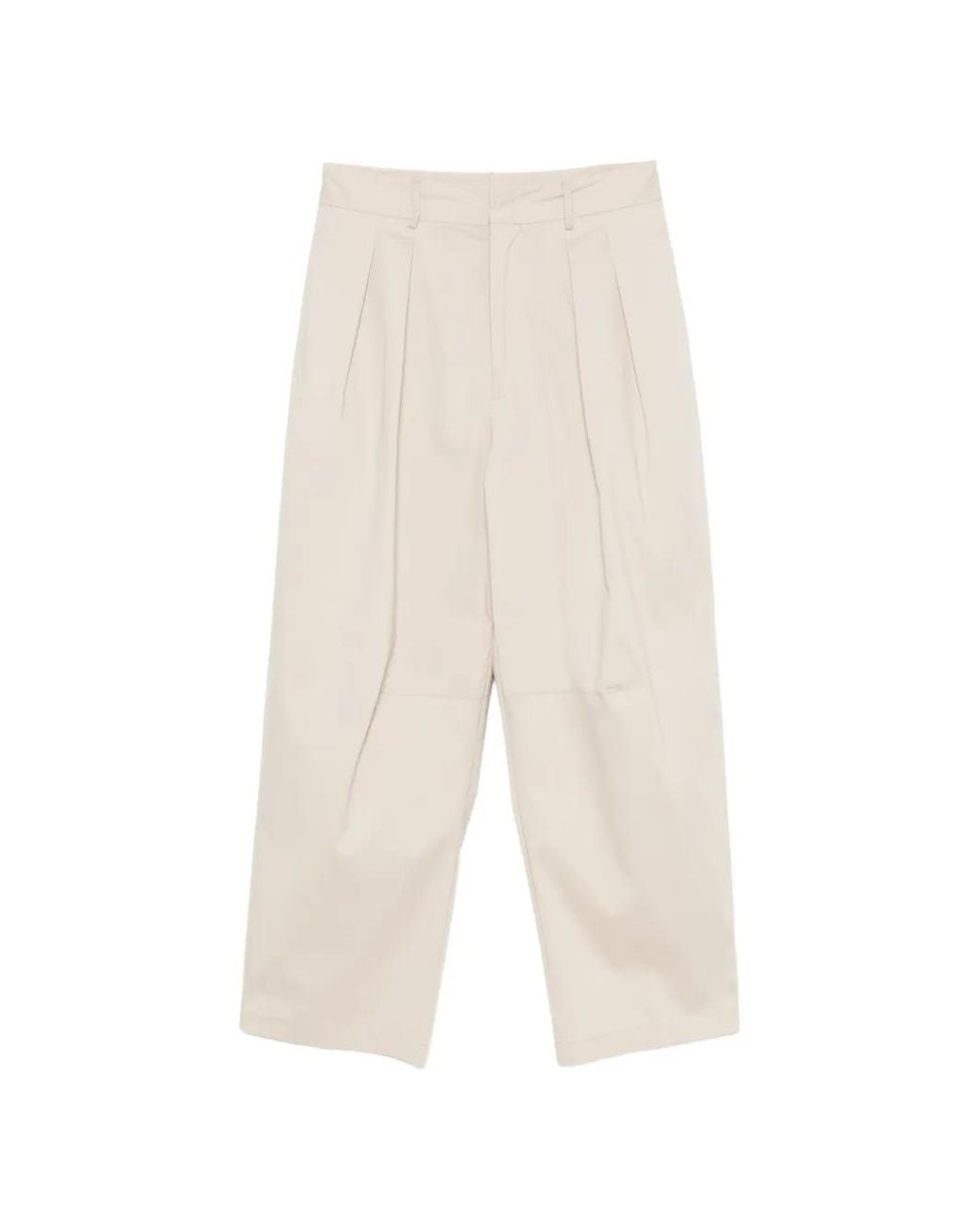 Liviana Conti White Pleated Trousers