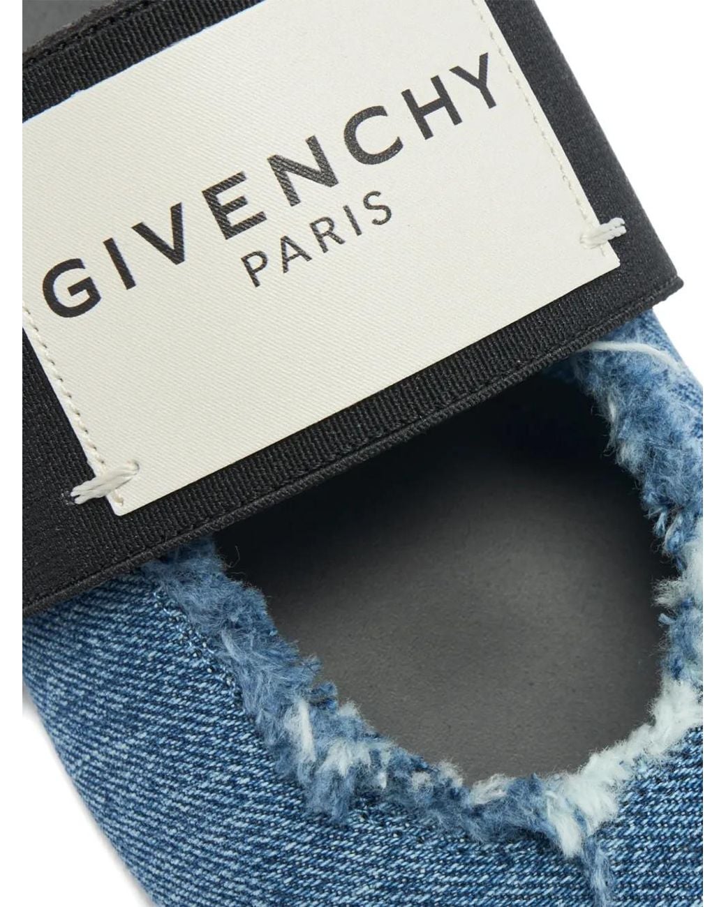 Givenchy Blue Square-Toe Ballet Flats