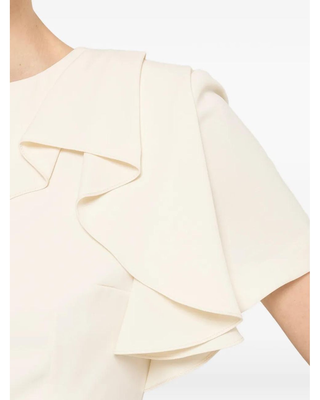Nissa Natural A-Line Midi Dress