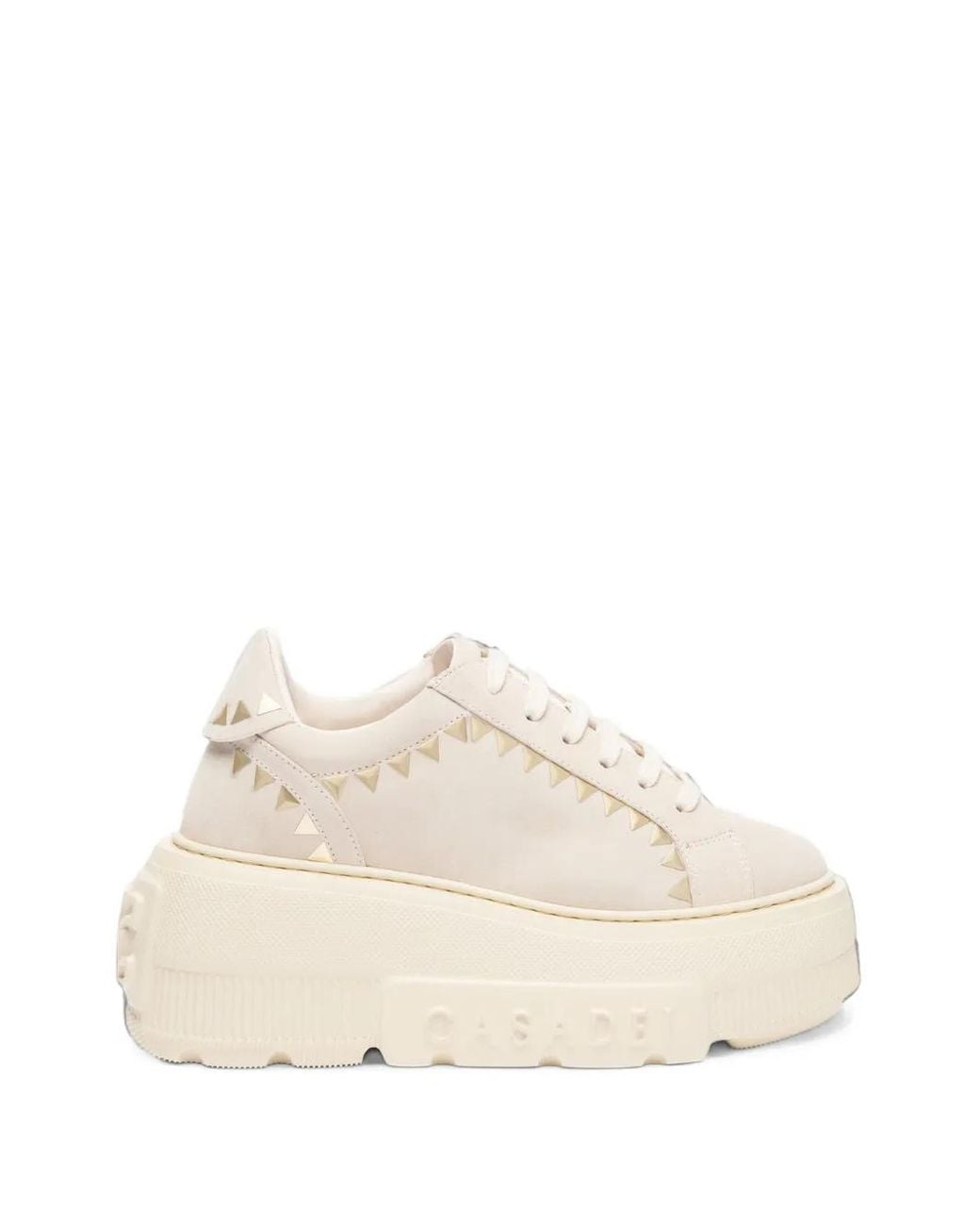 Casadei Natural Nexus Divine Studded Sneakers