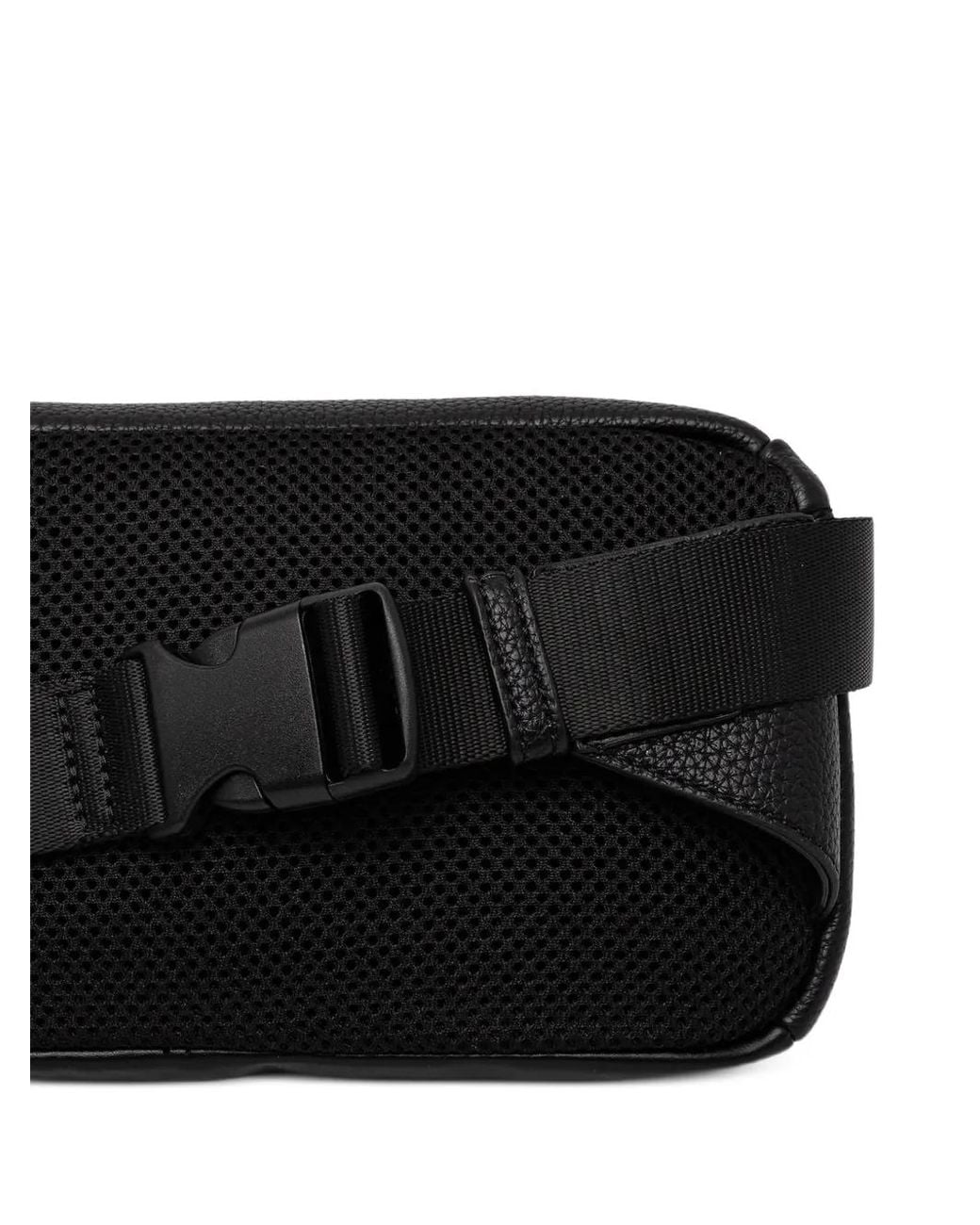 Marsupio Con Logo Goffrato di ARMANI EXCHANGE in Black da Uomo