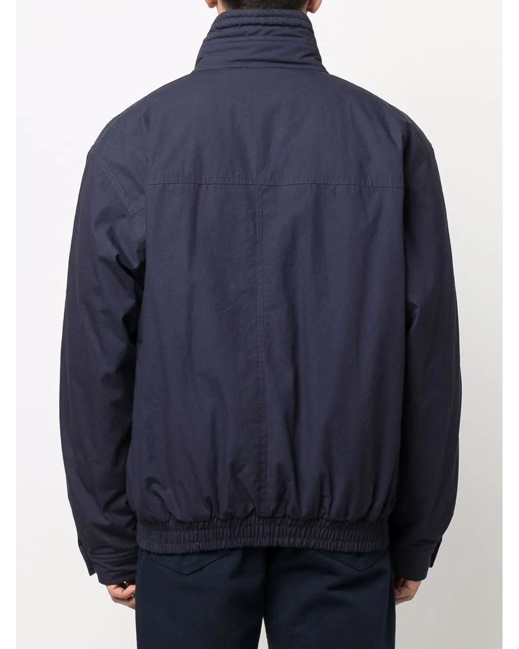 Isabel Marant Blue High-Neck Zip-Up Jacket for men