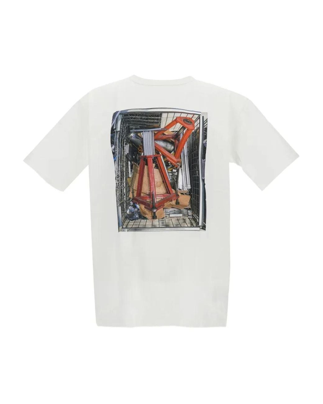 Junya Watanabe White Graphic-Print T-Shirt for men