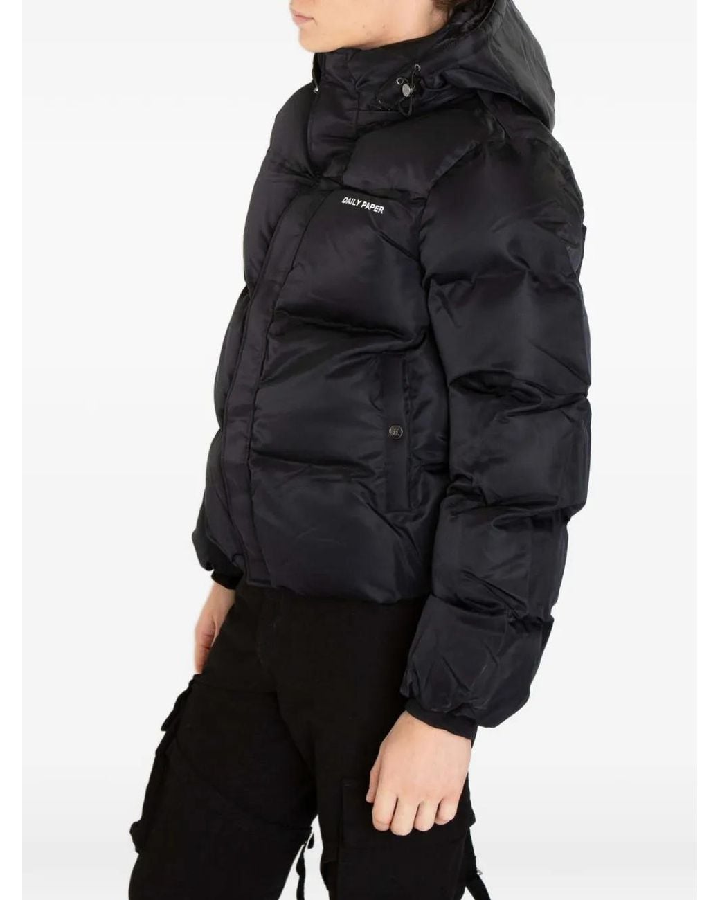 Daily Paper Black Epuffa Padded Jacket for men