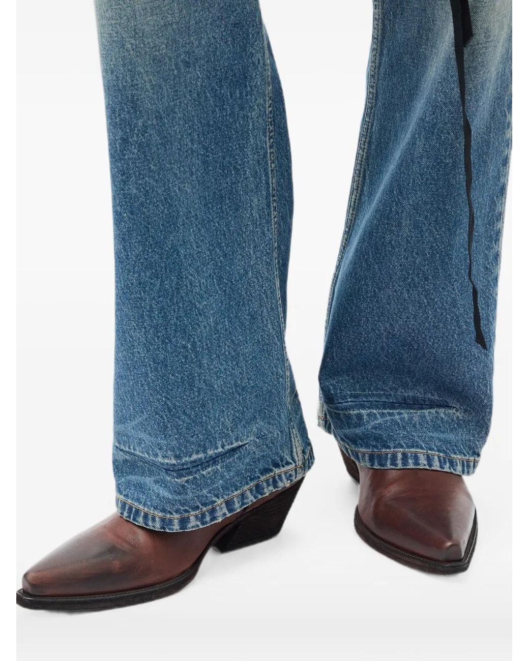 Ann Demeulemeester Blue Alarik Flared Jeans for men