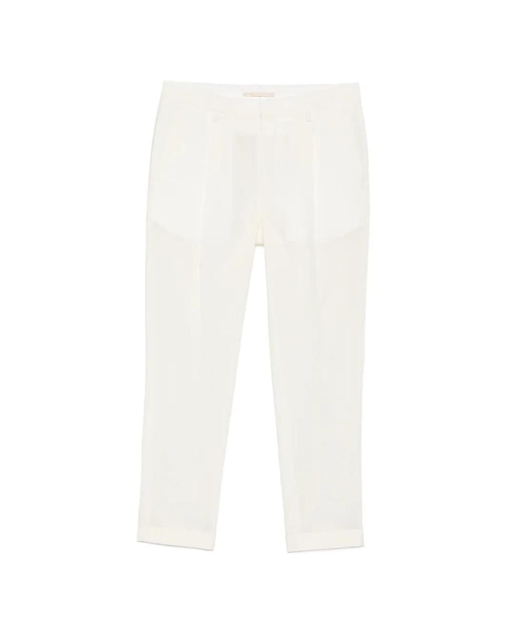 Briglia 1949 White Tiberio Pressed-Crease Trousers for men