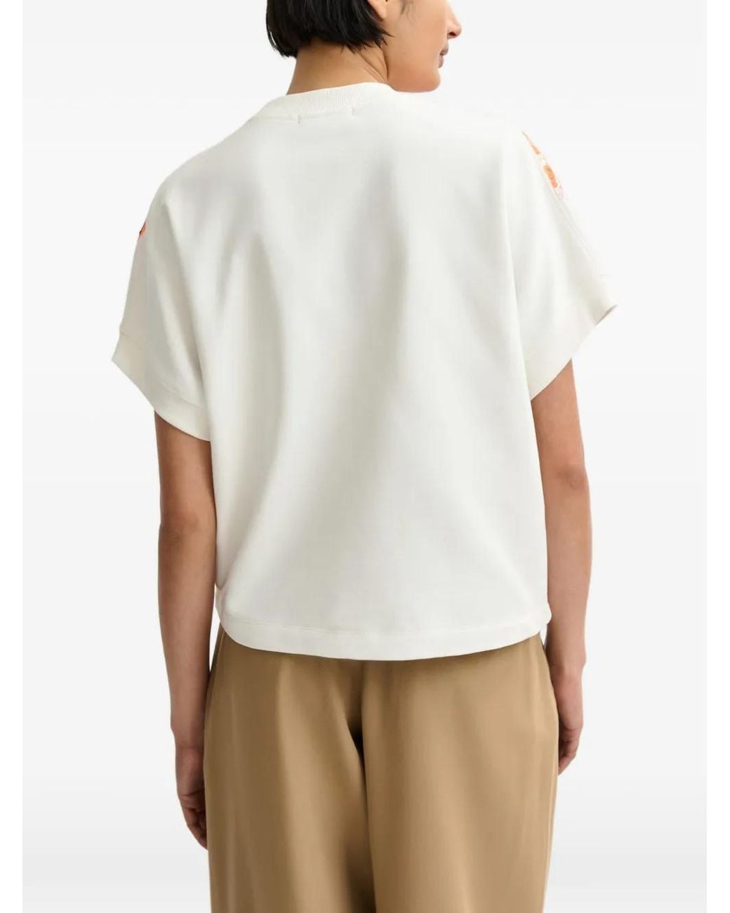 T-Shirt Con Paillettes di Essentiel Antwerp in White