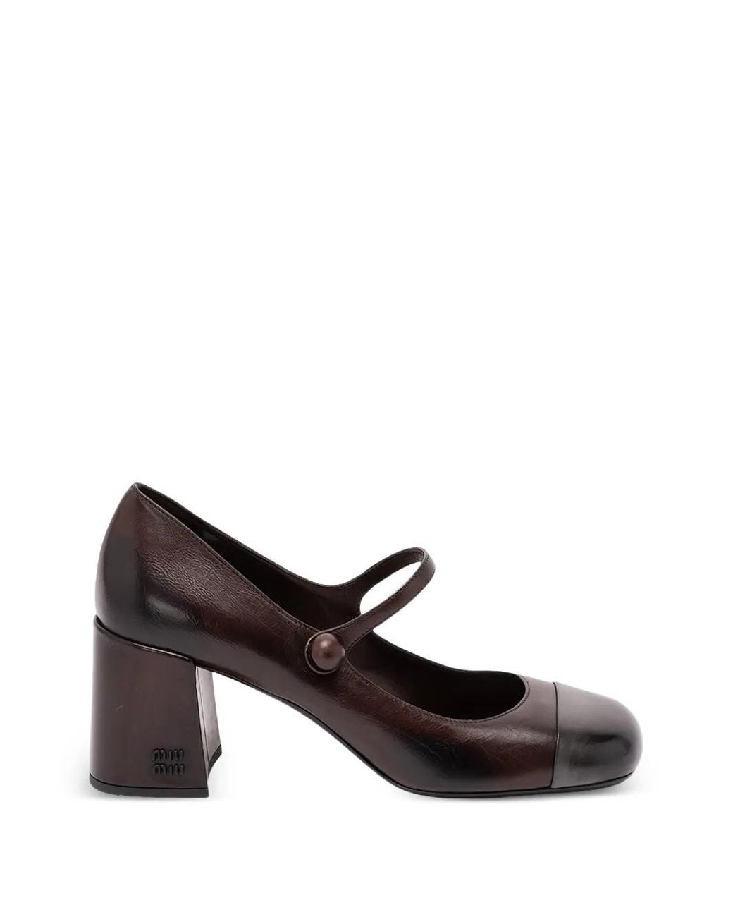 Miu Miu Brown Mary Jane Pumps