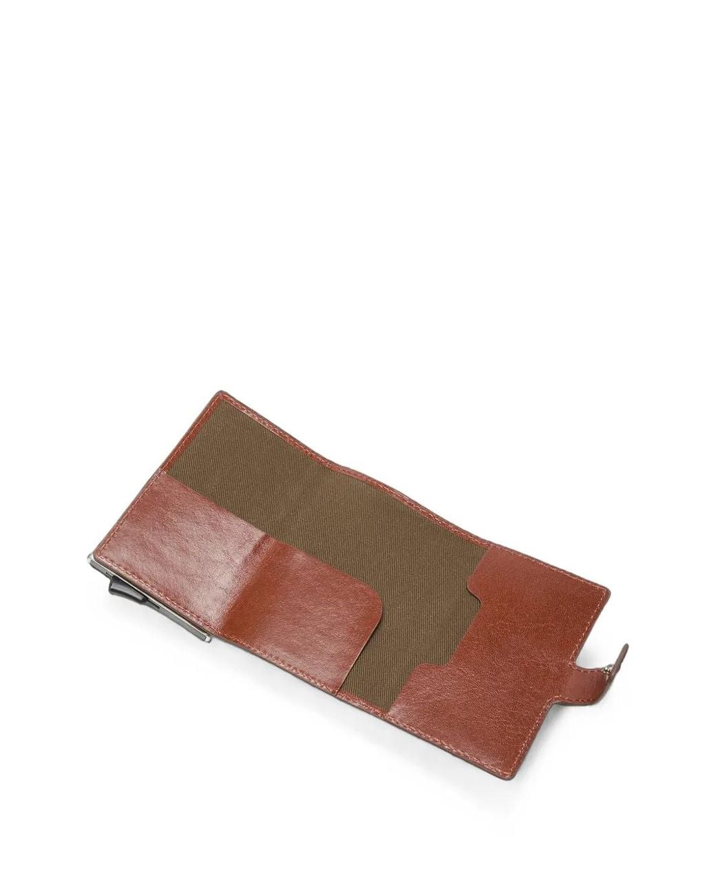 The Bridge Brown Bridge Logo-Embossed Leather Cardholder for men