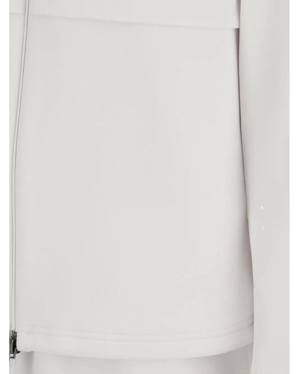 Herno White Zip-Up Hoodie