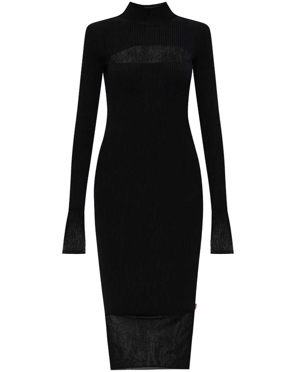 DIESEL Black M-Slint Midi Dress