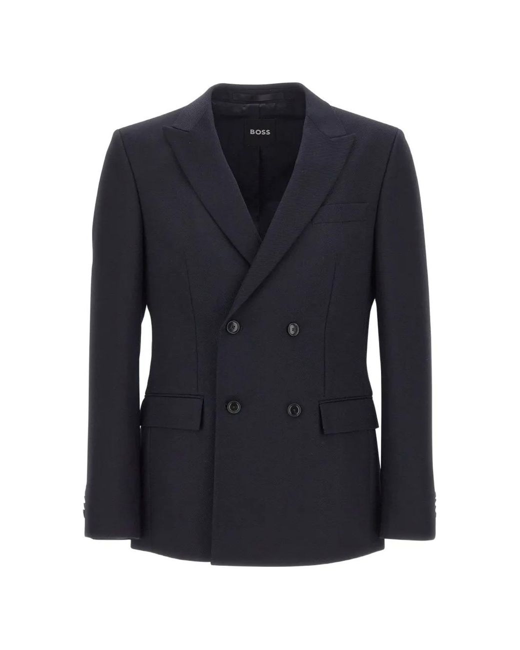 Boss Blue Houston Double-Breasted Blazer for men
