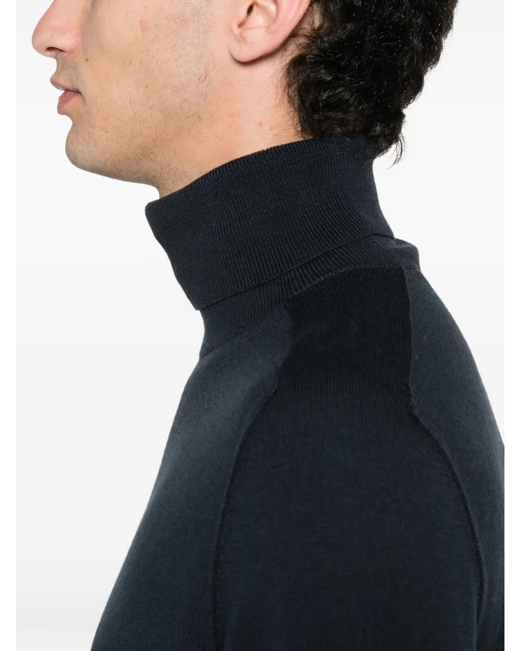 Marc O' Polo Black Turtle-Neck Sweater for men