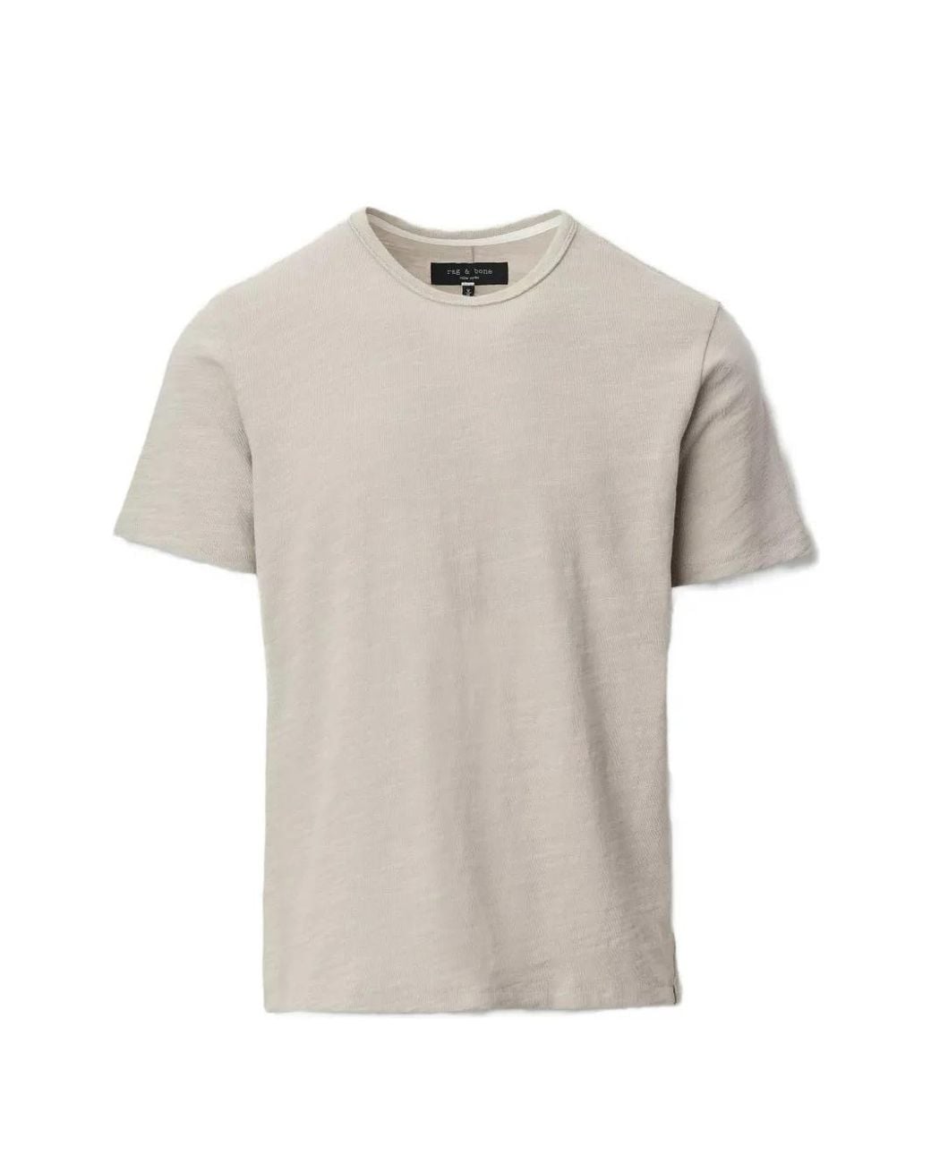 Rag & Bone White Round Neck T-Shirt for men