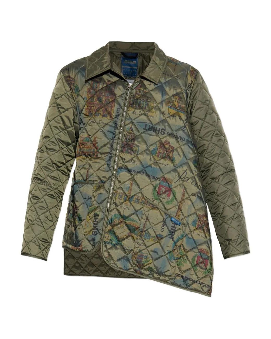 Comme des Garçons Green X Laveham Quilted Zip Jacket for men