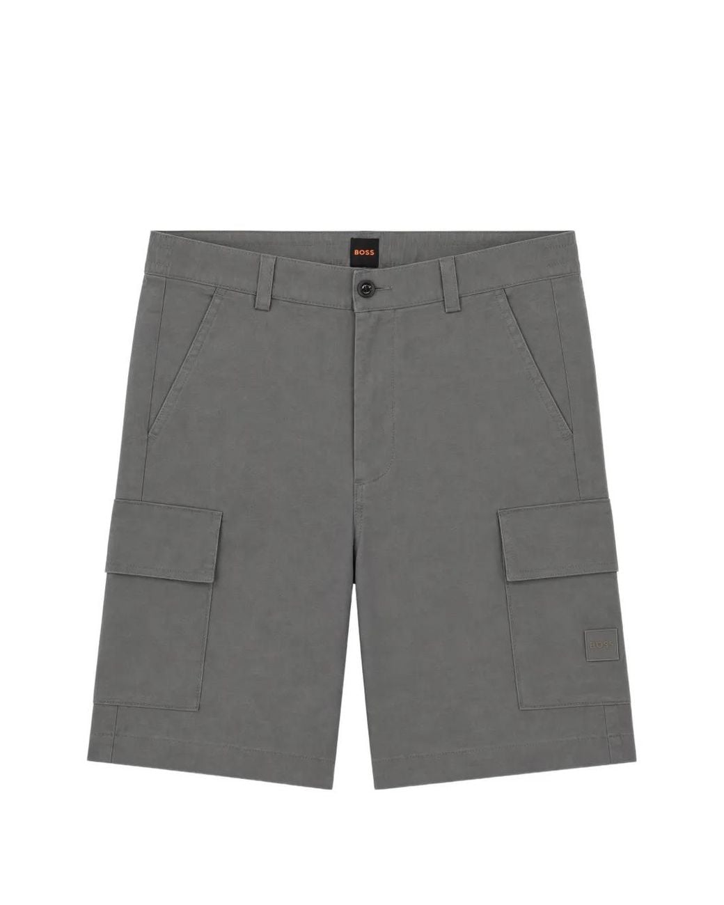 Boss Gray Cargo Shorts for men