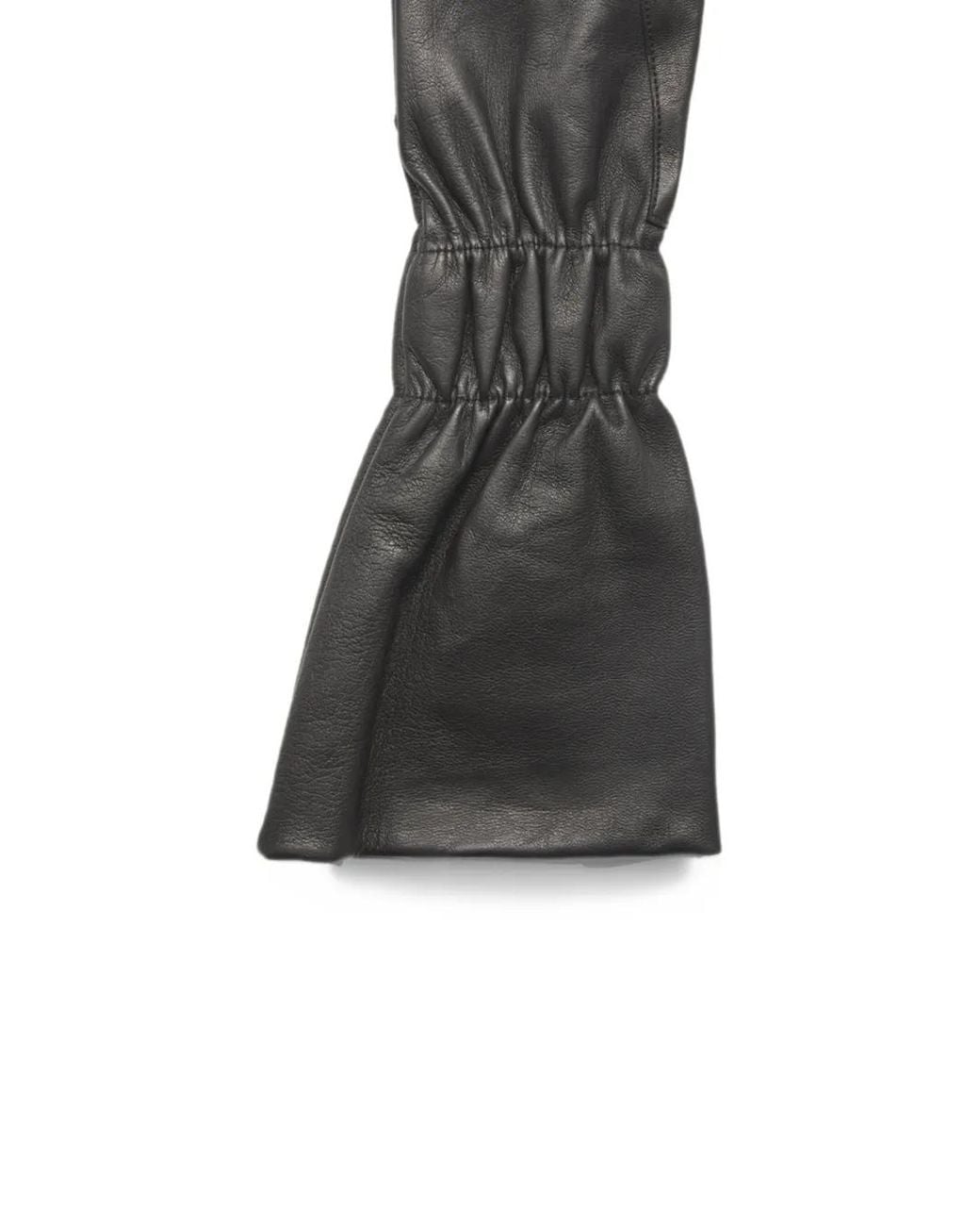 Rick Owens Black Cuffed Gloves