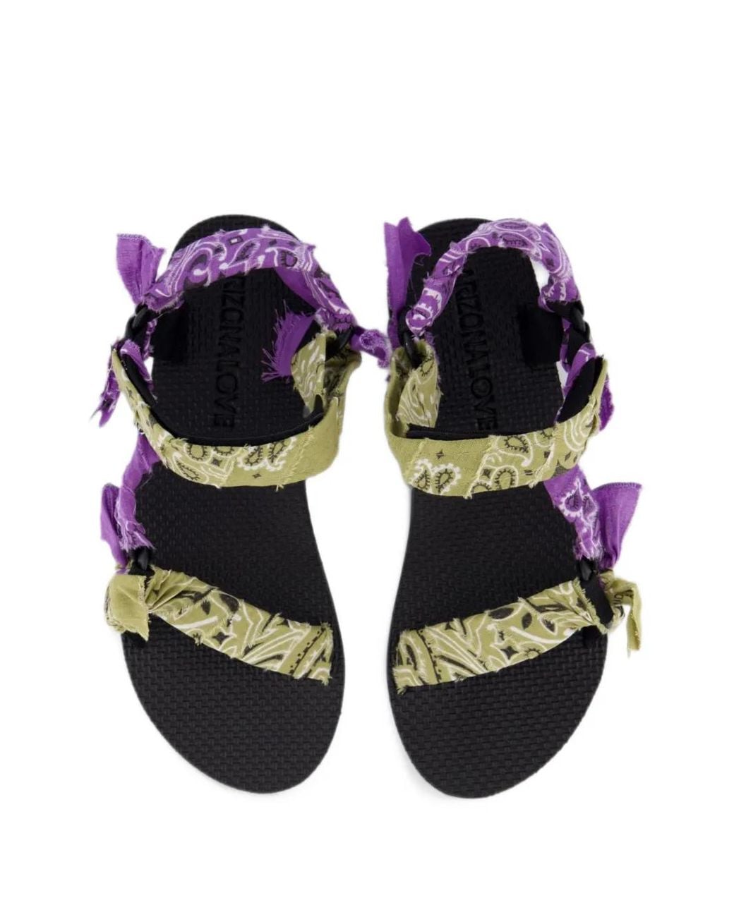 ARIZONA LOVE Blue Bandana-Print Sandals