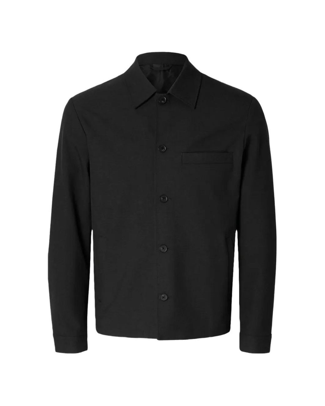 SELECTED Black Robert Overshirt for men