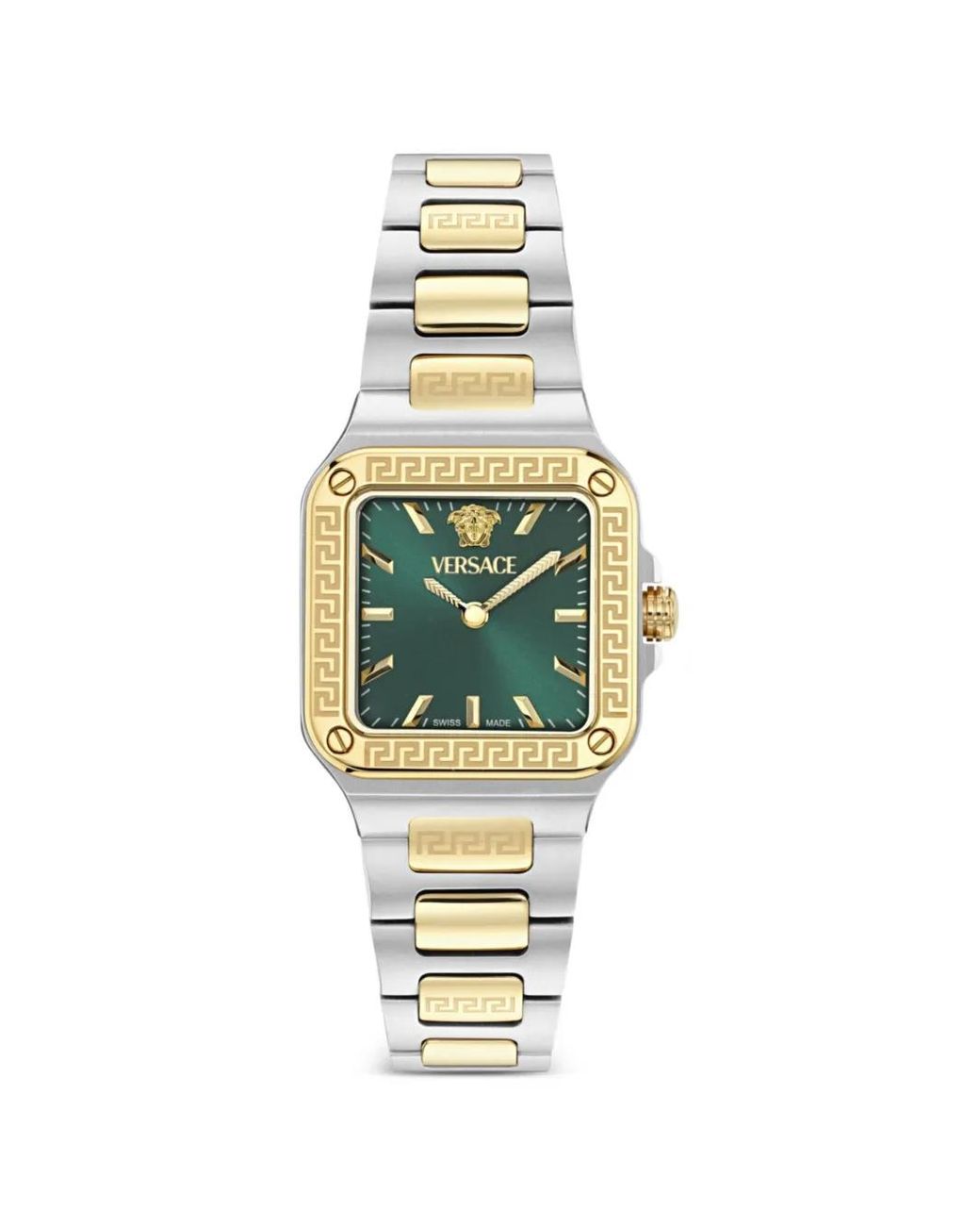 Versace Metallic Greca Edge 30Mm Watch