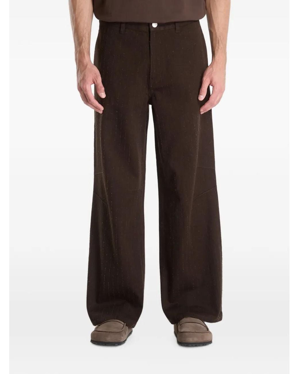 Samsøe & Samsøe Black Distressed Loose-Fit Trousers for men