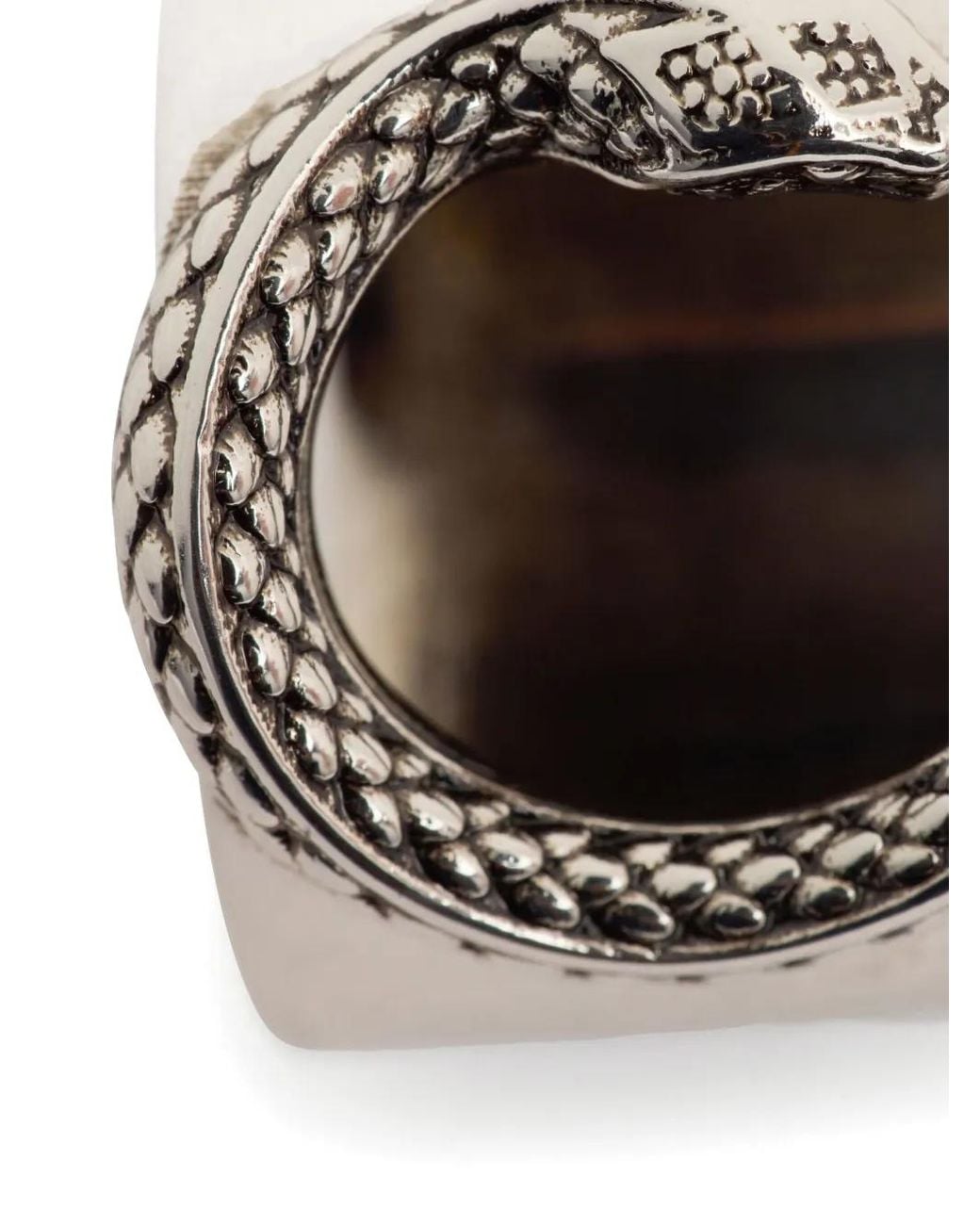 Roberto Cavalli Natural Snake Ring for men