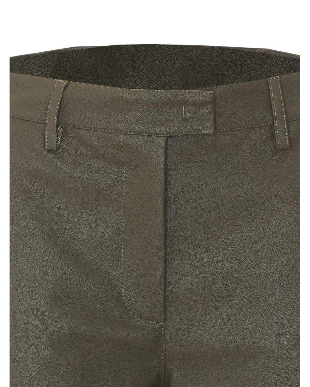 RUE DU BAC Gray Grained Flared Trousers