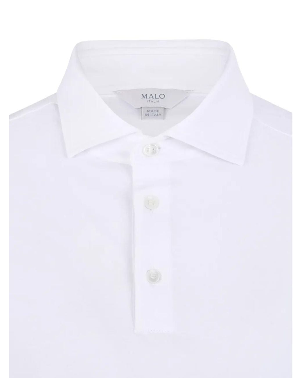 Malo Collared Polo Shirt in White for Men | Lyst
