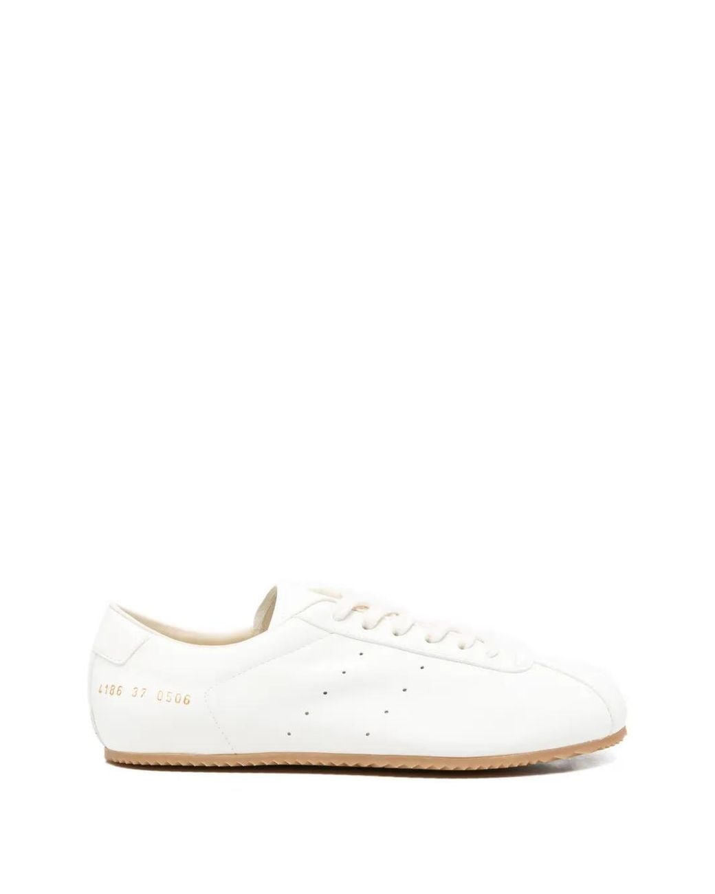 Baskets Driving À Perforations Common Projects en coloris White