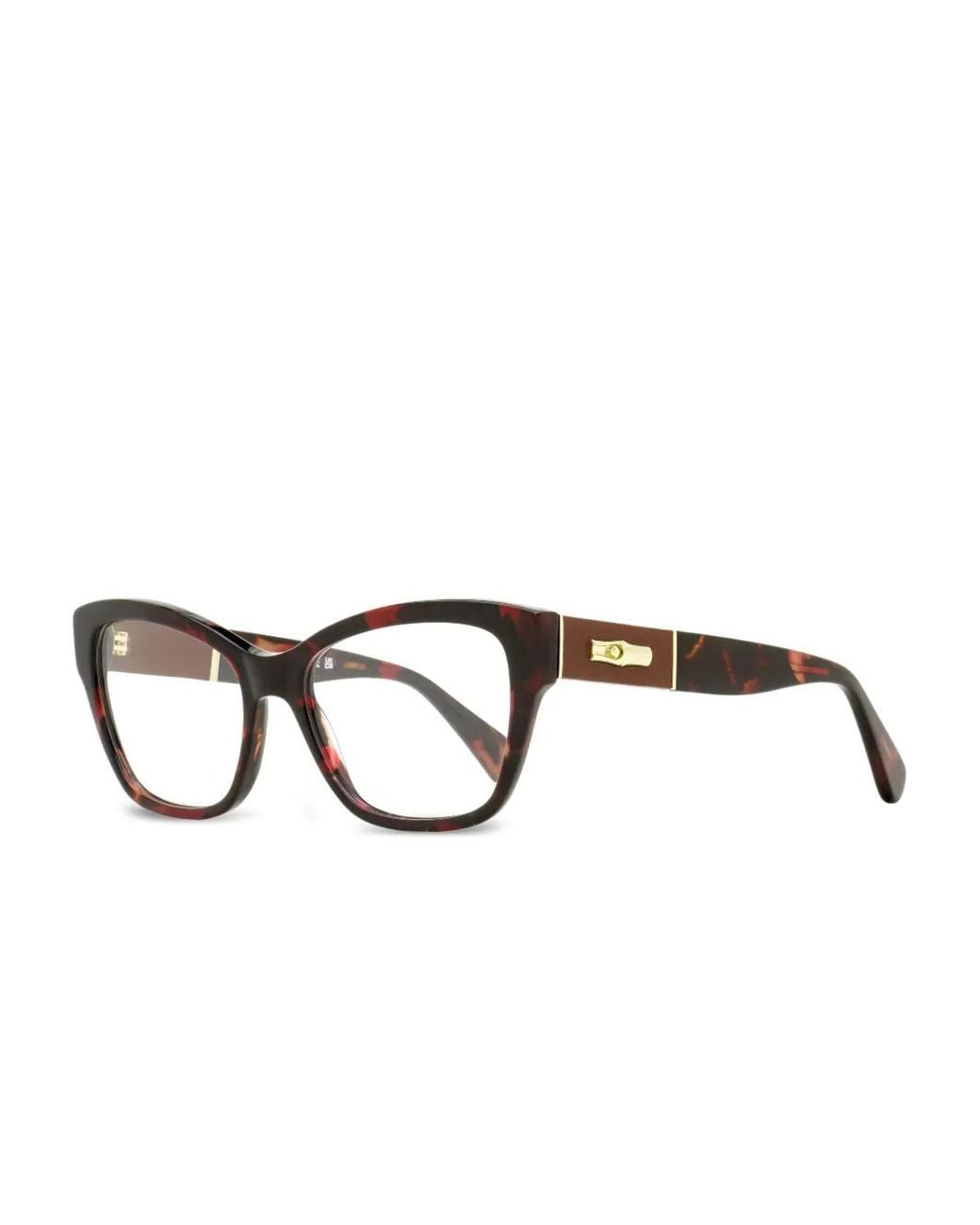 Longchamp Brown Geometric-Butterfly Frame