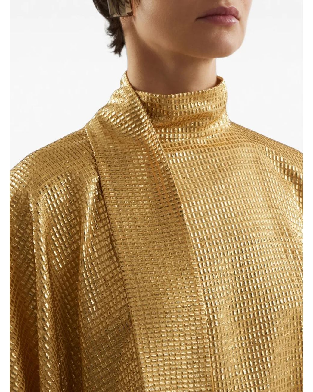 Taller Marmo Metallic Robe-Caftan Denver Sunrise