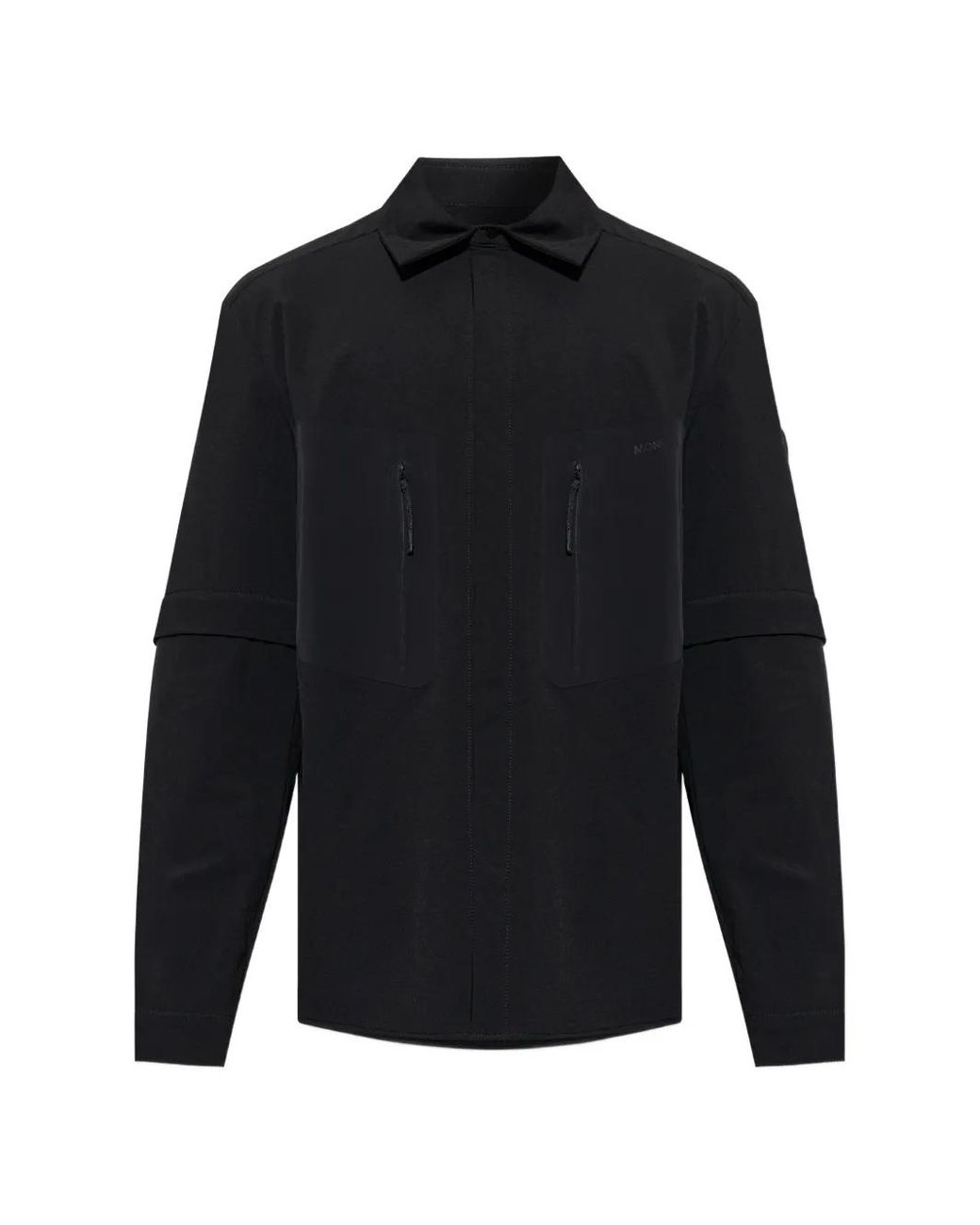 Moncler Blue Logo 2-In-1 Shirt Jacket for men