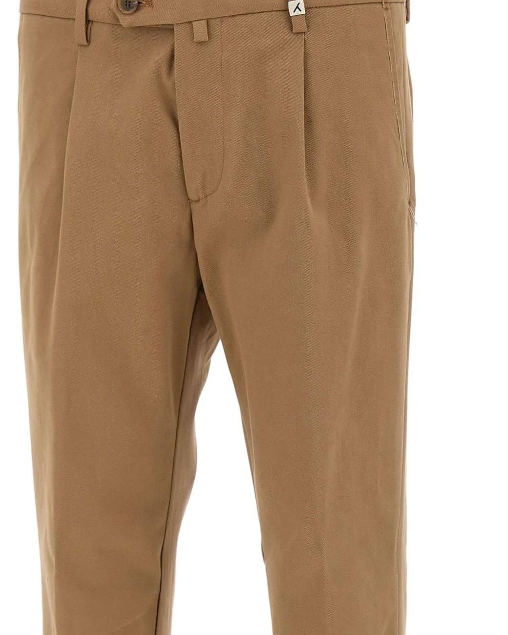 Myths Natural Pleated Cotton Trousers for men