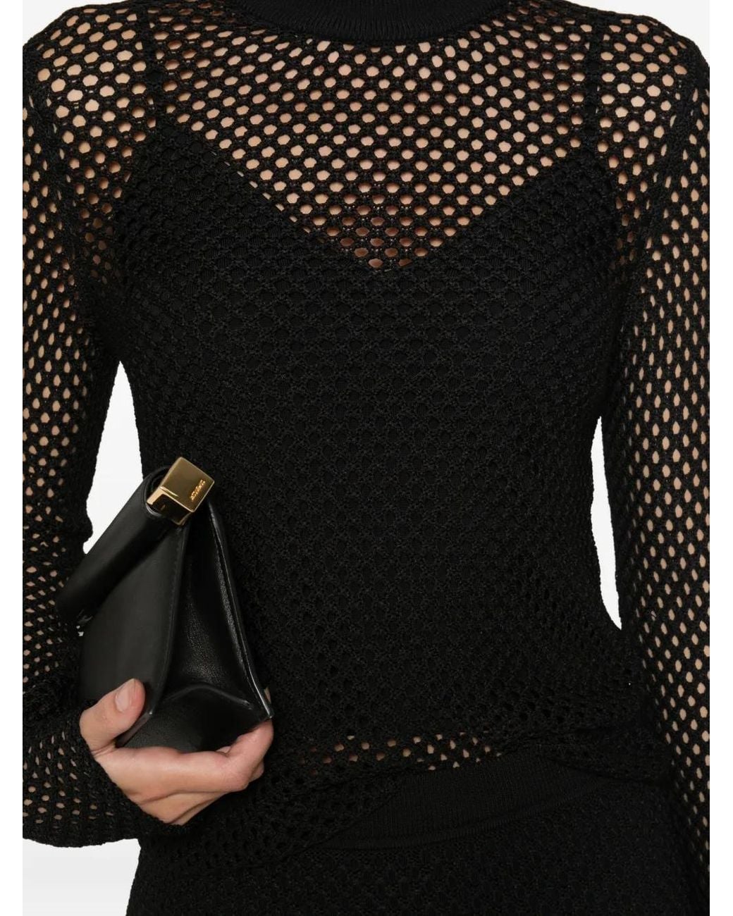 Jonathan Simkhai Black Long-Sleeve Sweater