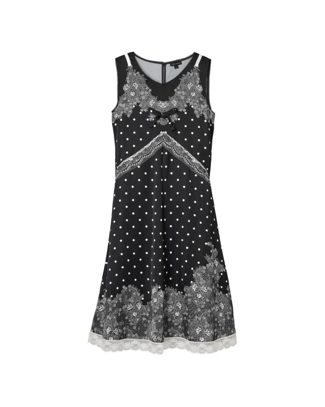 Marc Jacobs Black Trompe L'Oeil Slip Midi Dress