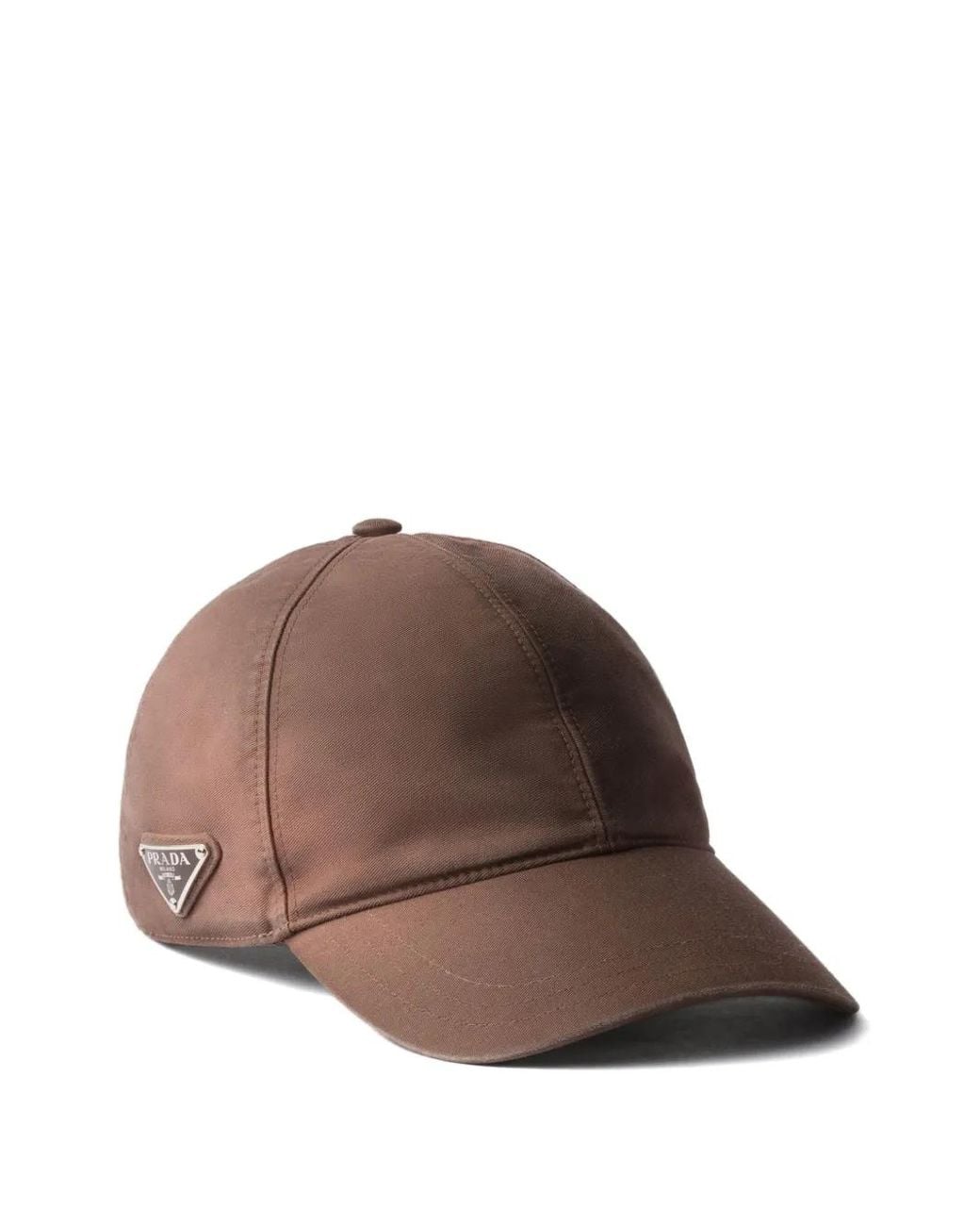 Prada Brown Cotton Baseball Cap for men