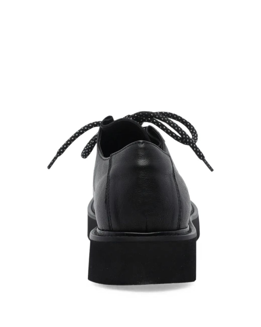Pawelk's Black Derbies En Cuir À Lacets for men