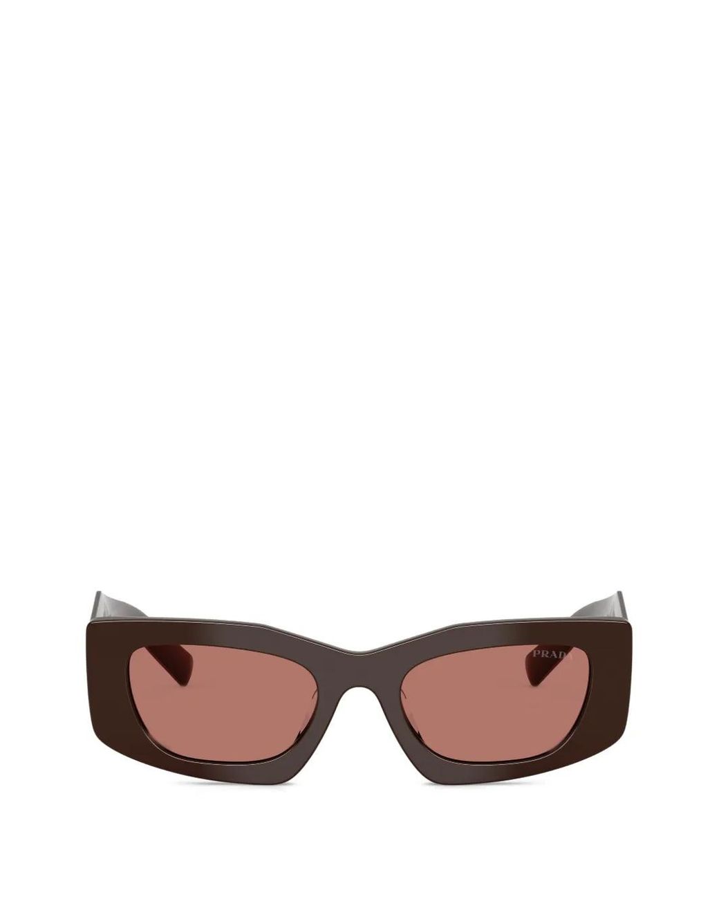 Prada Pink Geometric-Frame Sunglasses